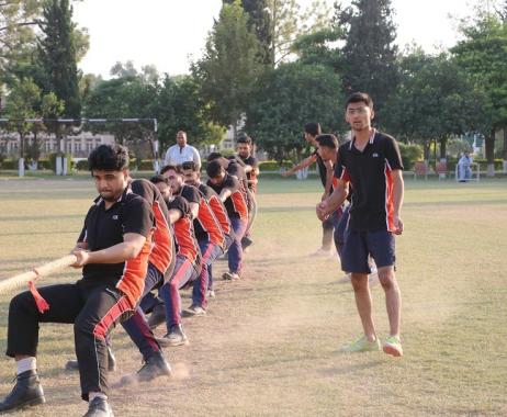 Tug of war competition - Ayub House